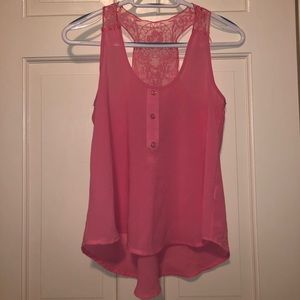 Pink blouse tank top